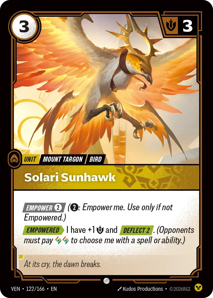 Solari Sunhawk — Vendetta — Riftbound