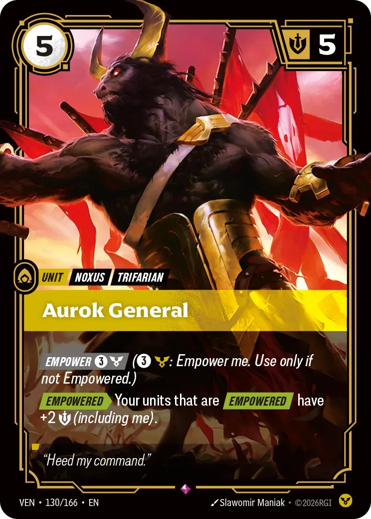 Aurok General from Vendetta - Riftbound: League of Legends TCG