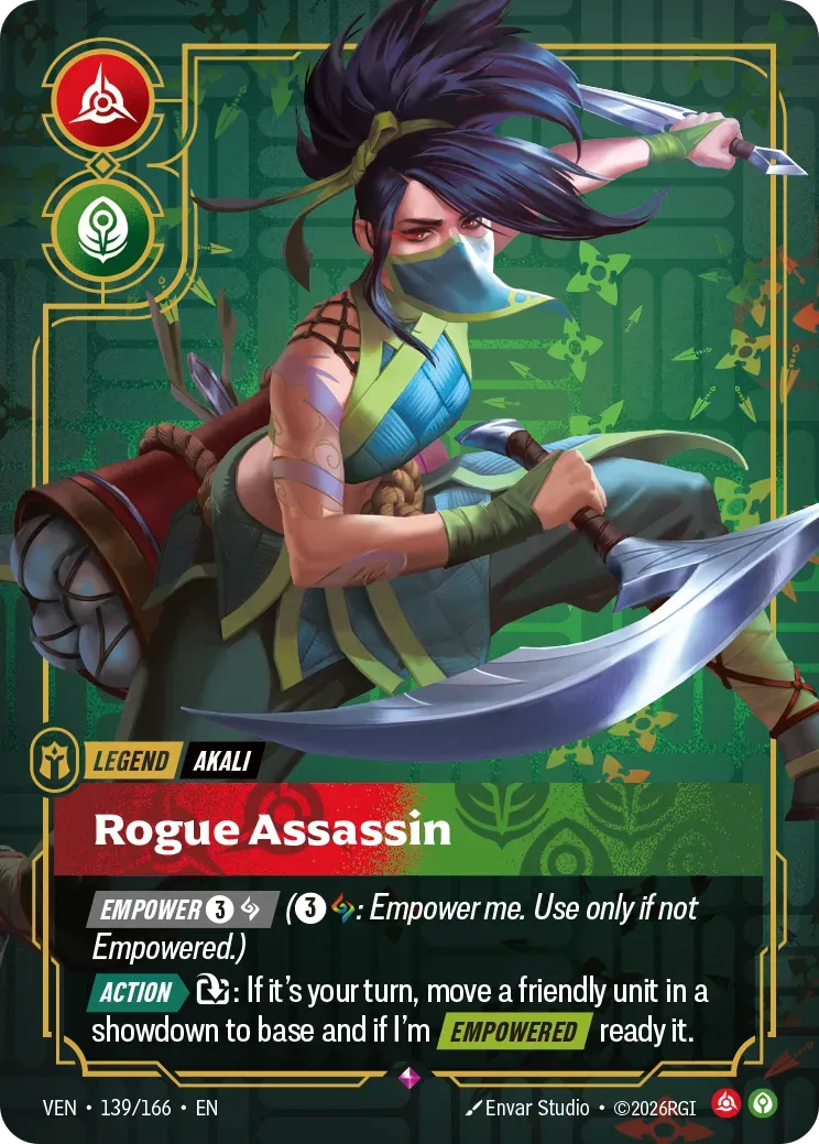 Akali - Rogue Assassin — Vendetta — Riftbound