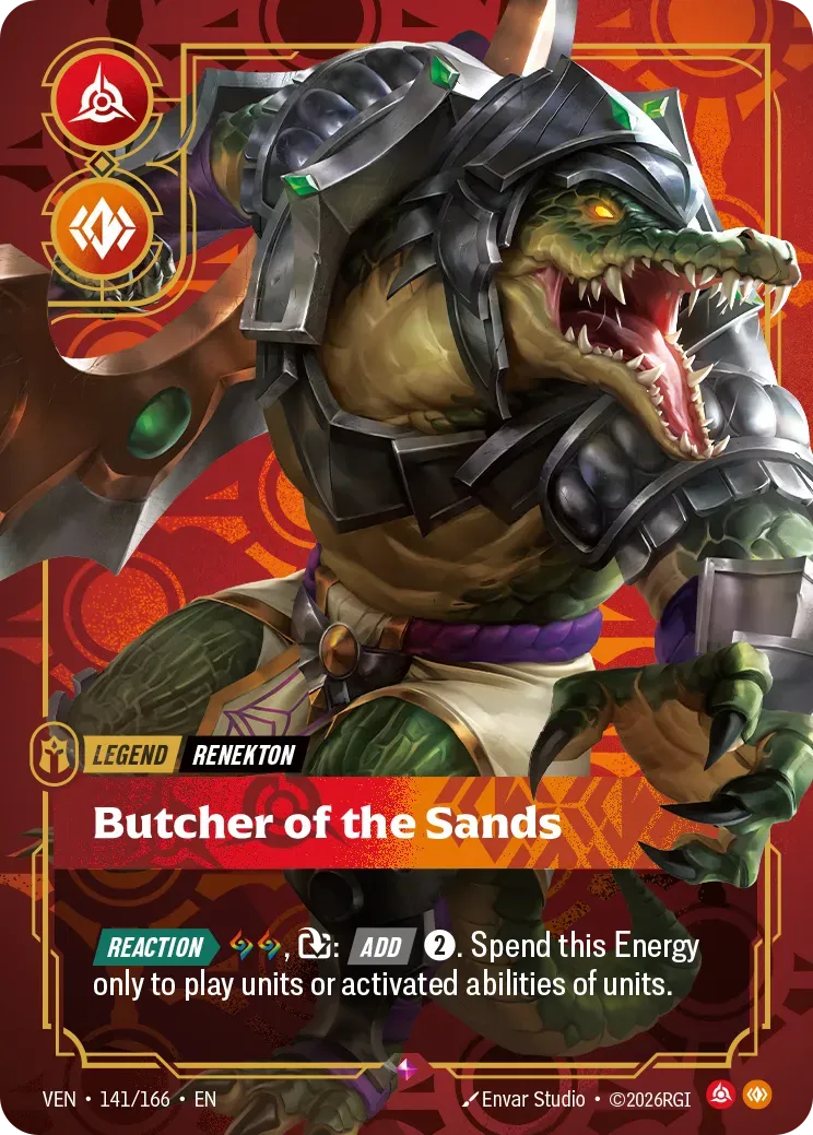 Renekton - Butcher of the Sands — Vendetta — Riftbound
