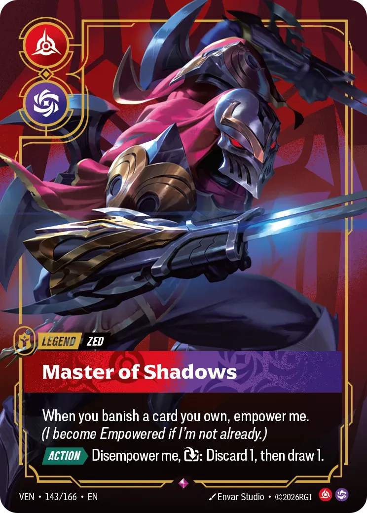 Zed - Master of Shadows — Vendetta — Riftbound