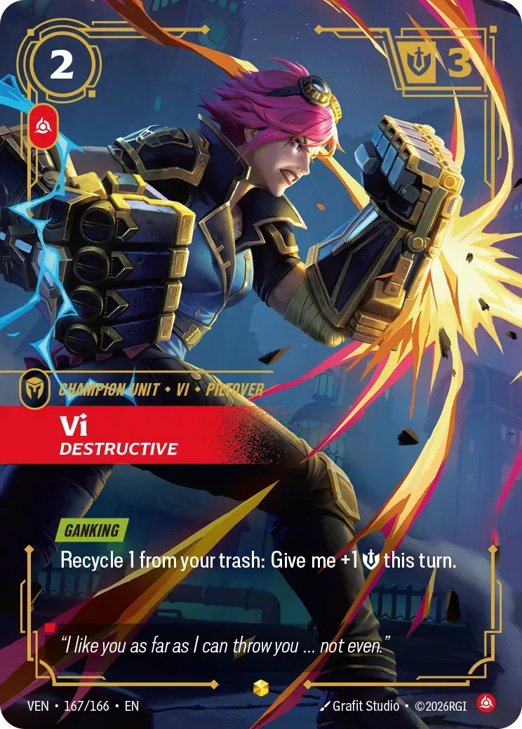 Vi - Destructive — Vendetta — Riftbound