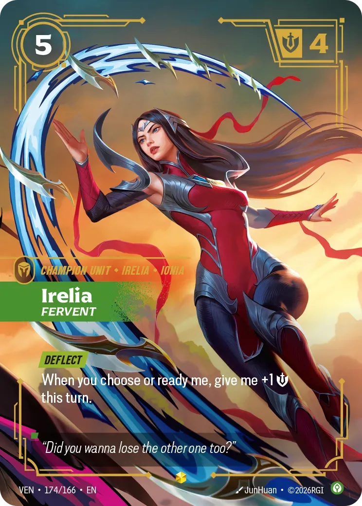 Irelia - Fervent — Vendetta — Riftbound