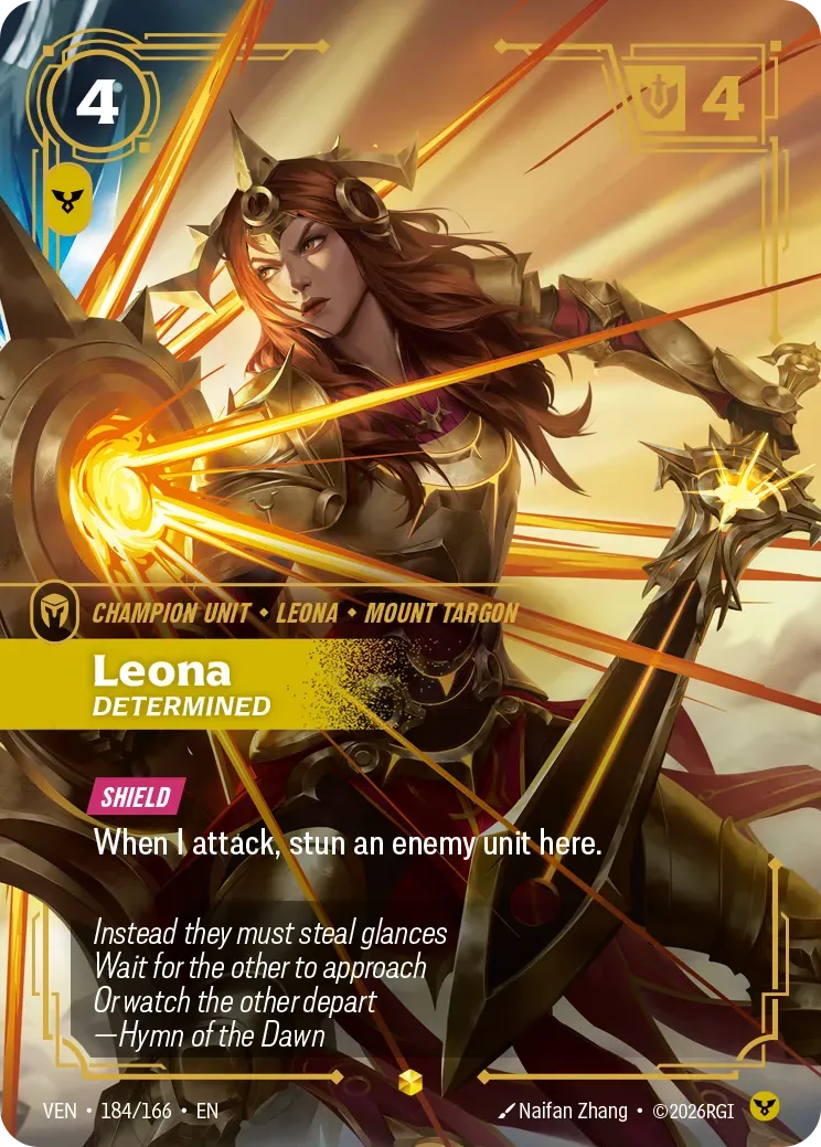 Leona - Determined — Vendetta — Riftbound