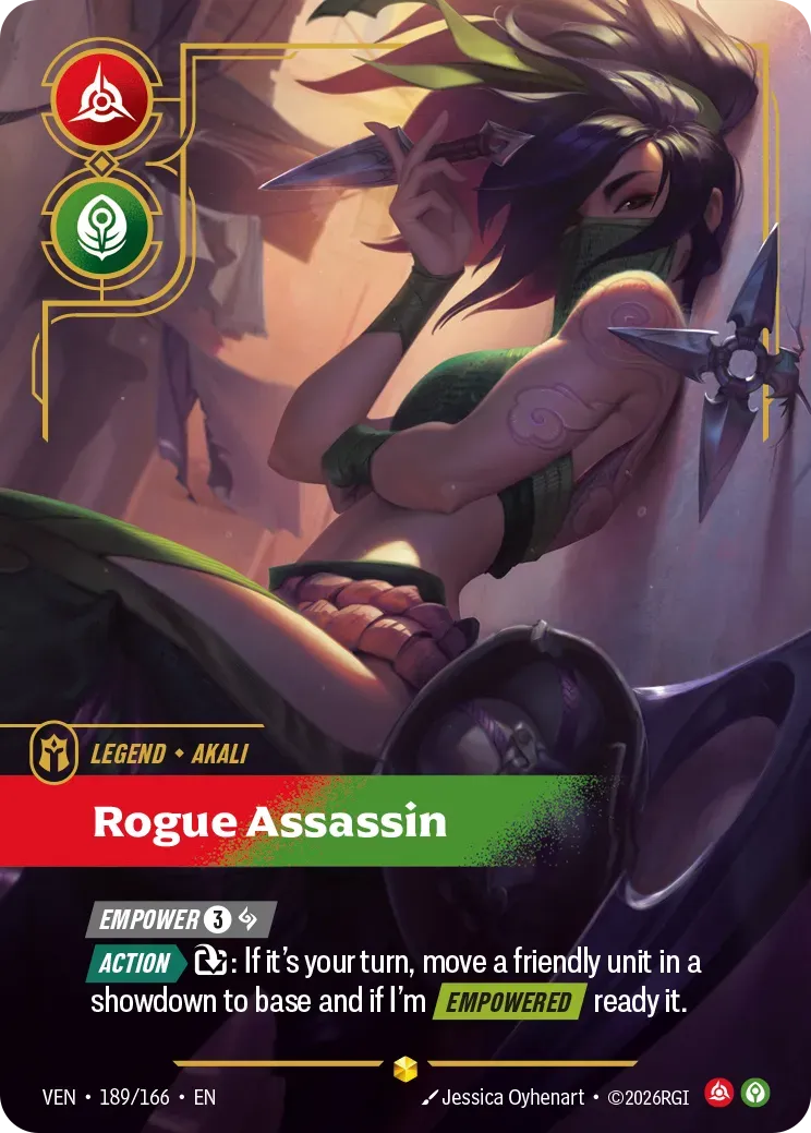 Akali - Rogue Assassin — Vendetta — Riftbound