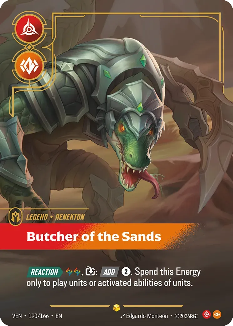 Renekton - Butcher of the Sands — Vendetta — Riftbound