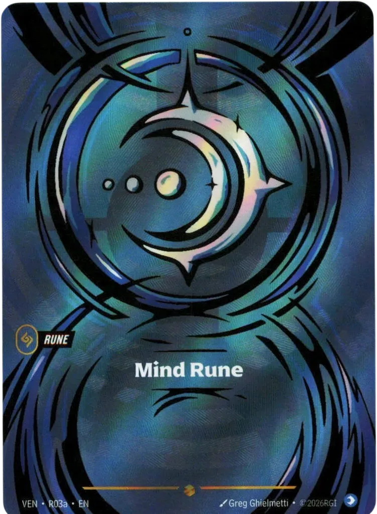 Mind Rune from Vendetta - Riftbound: League of Legends TCG