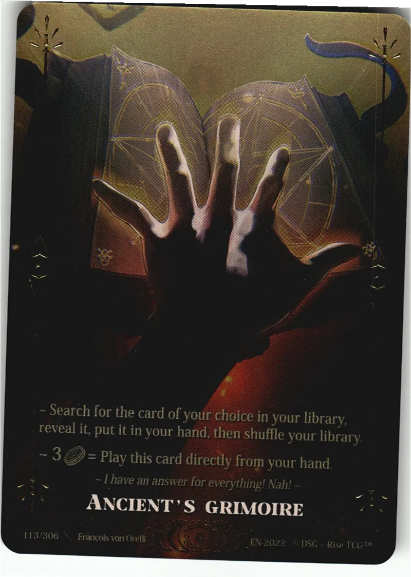 Ancient's Grimoire — Vault Pack 1 — Rise TCG