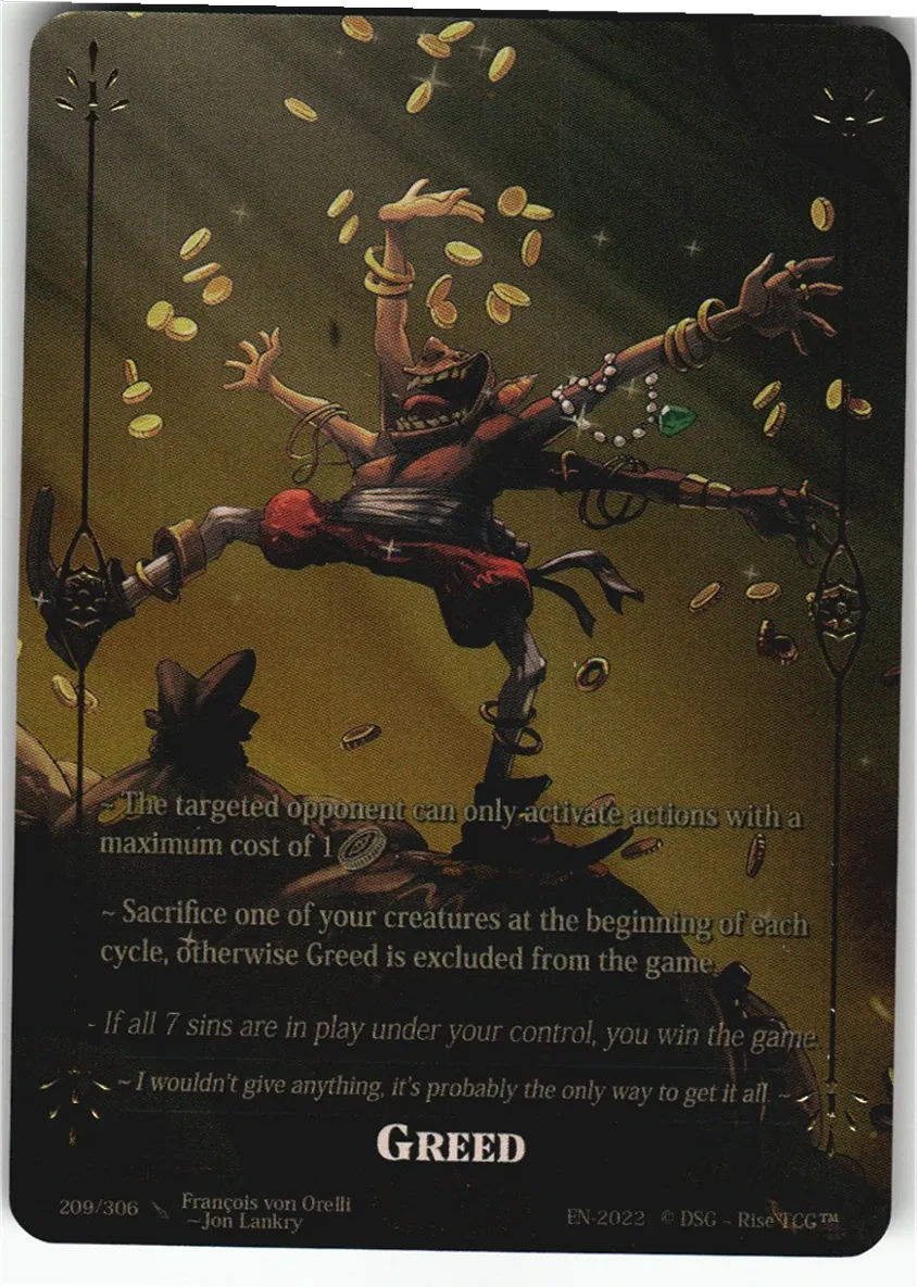 Greed — Vault Pack 1 — Rise TCG