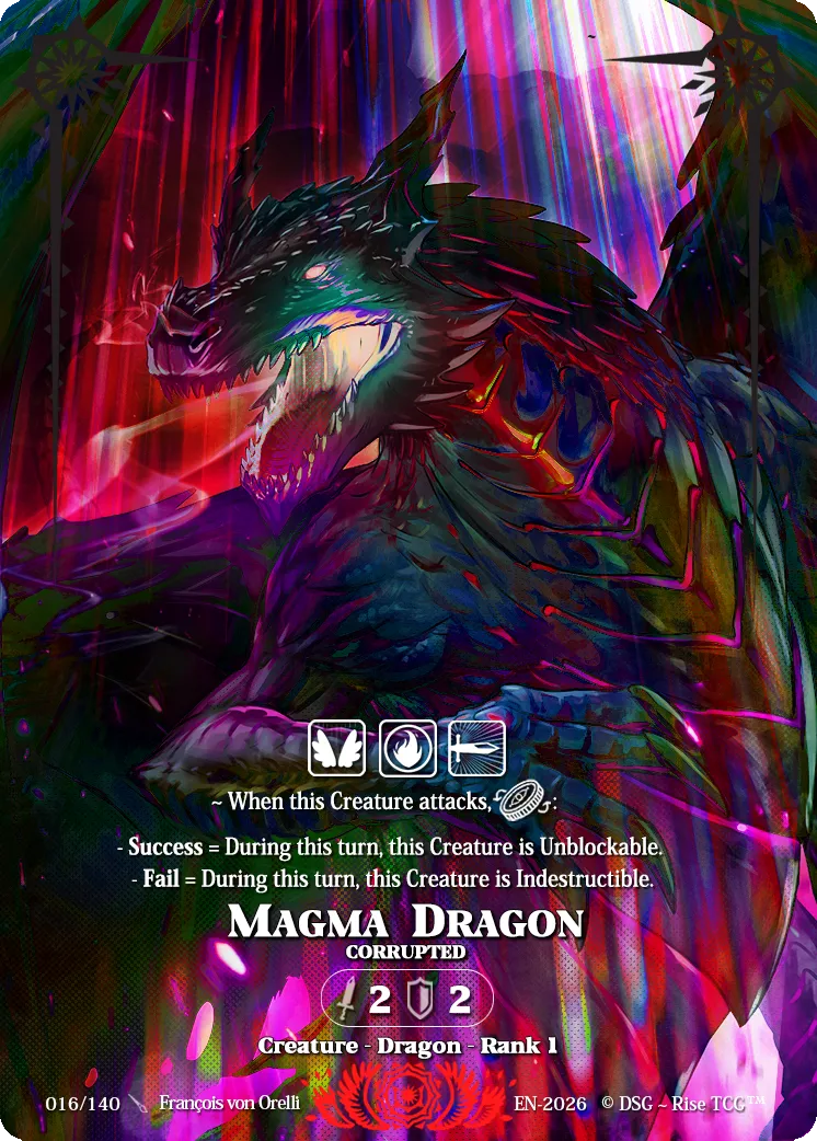 Magma Dragon Corrupted from Corrupted - Rise TCG
