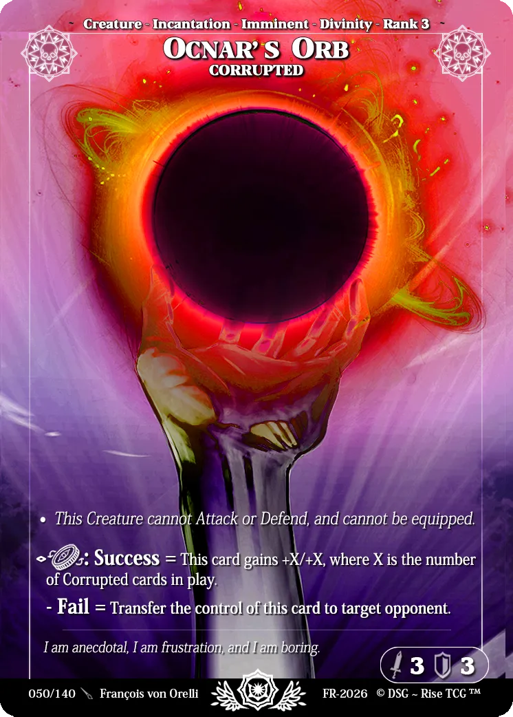 Orbe D'Ocnar Corrompue — Corrupted — Rise