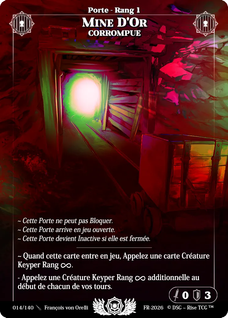 Mine d'Or Corrompue from Corrupted - Rise TCG