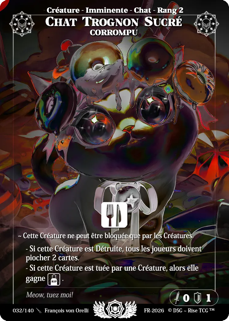 Chat Trognon Sucré Corrompu — Corrupted — Rise TCG