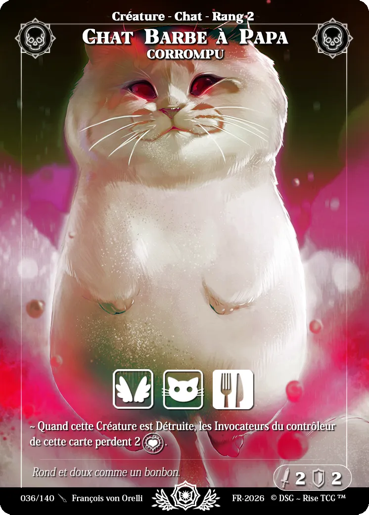 Chat Barbe à Papa Corrompu from Corrupted - Rise TCG