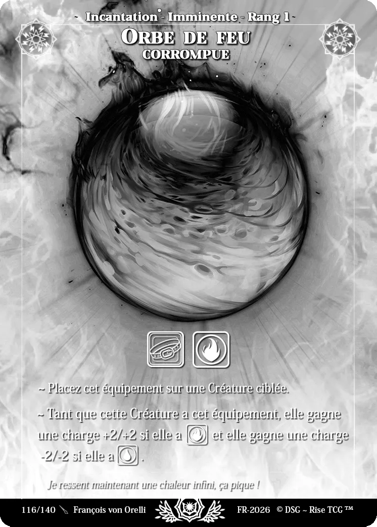 Orbe de Feu Corrompue — Corrupted — Rise TCG