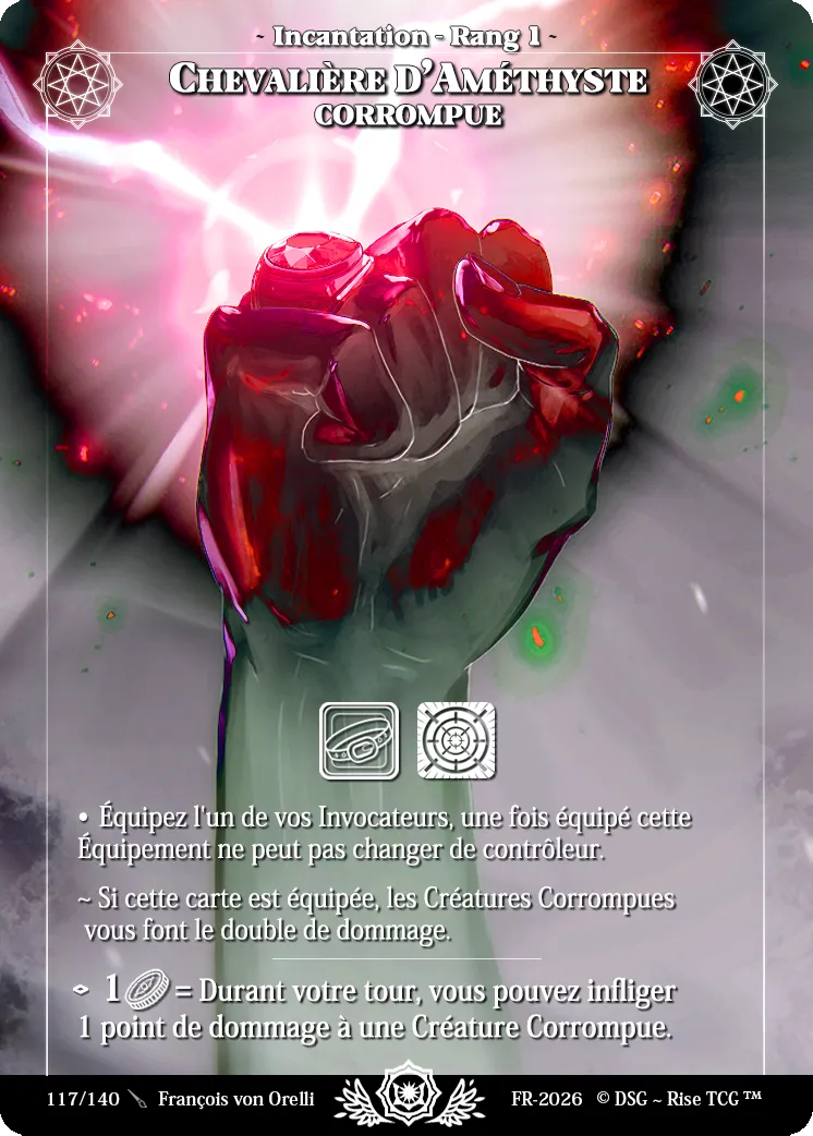 Chevalière D'Améthyste Corrompue — Corrupted — Rise TCG