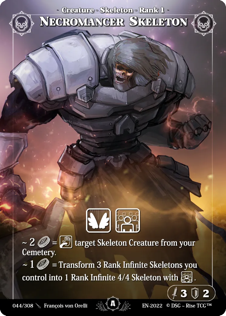 Necromancer Skeleton from Alpha - Rise TCG