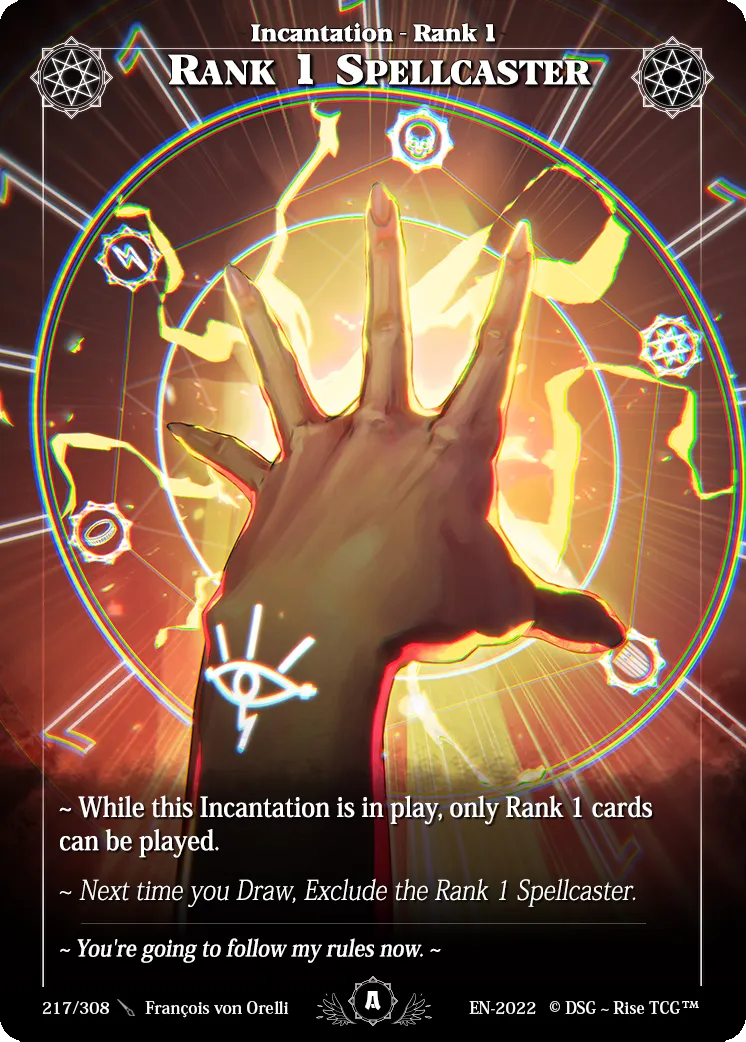 Rank 1 Spellcaster — Alpha — Rise
