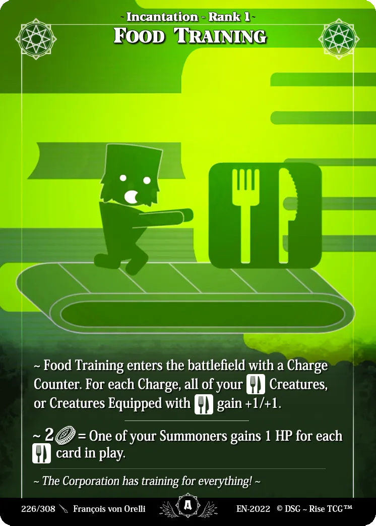Food Training — Alpha — Rise