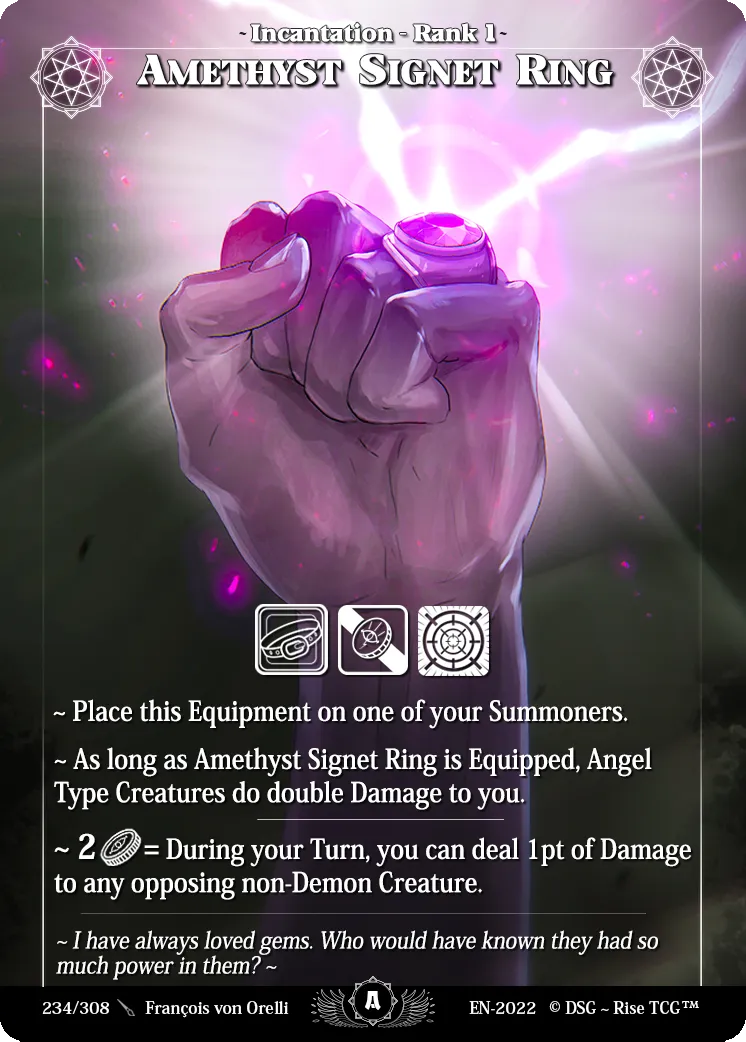 Amethyst Signet Ring — Alpha — Rise