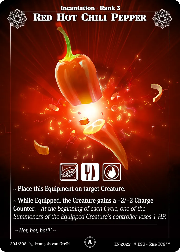 Red Hot Chili Pepper — Alpha — Rise