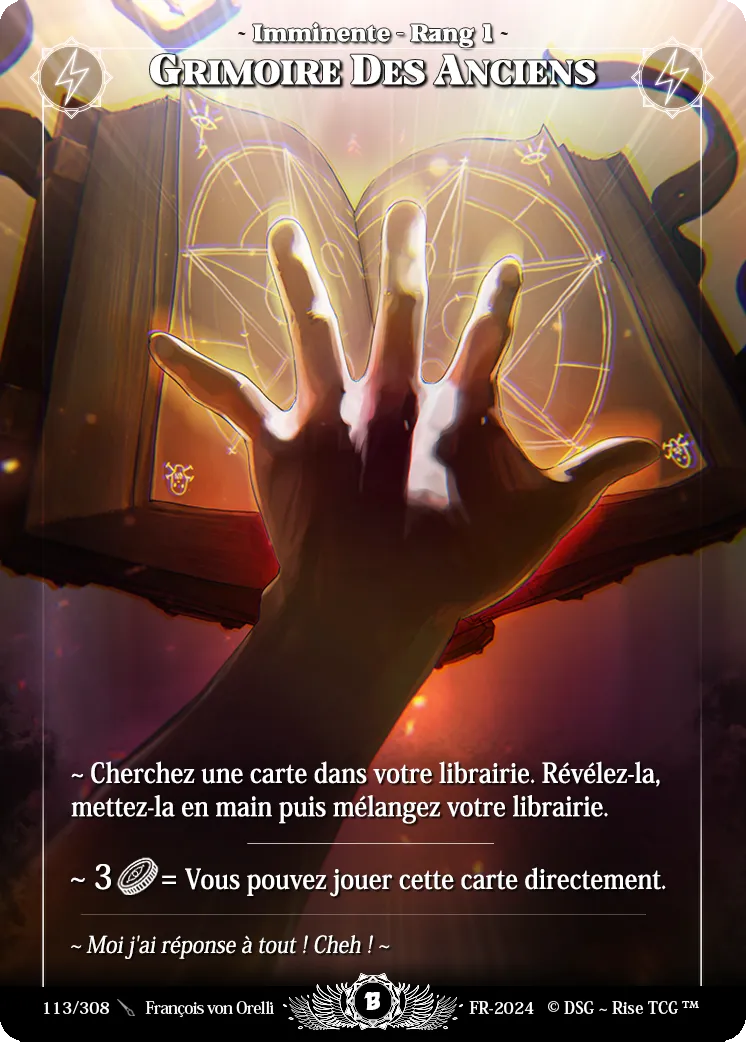 Grimoire Des Anciens from Beta - Rise TCG