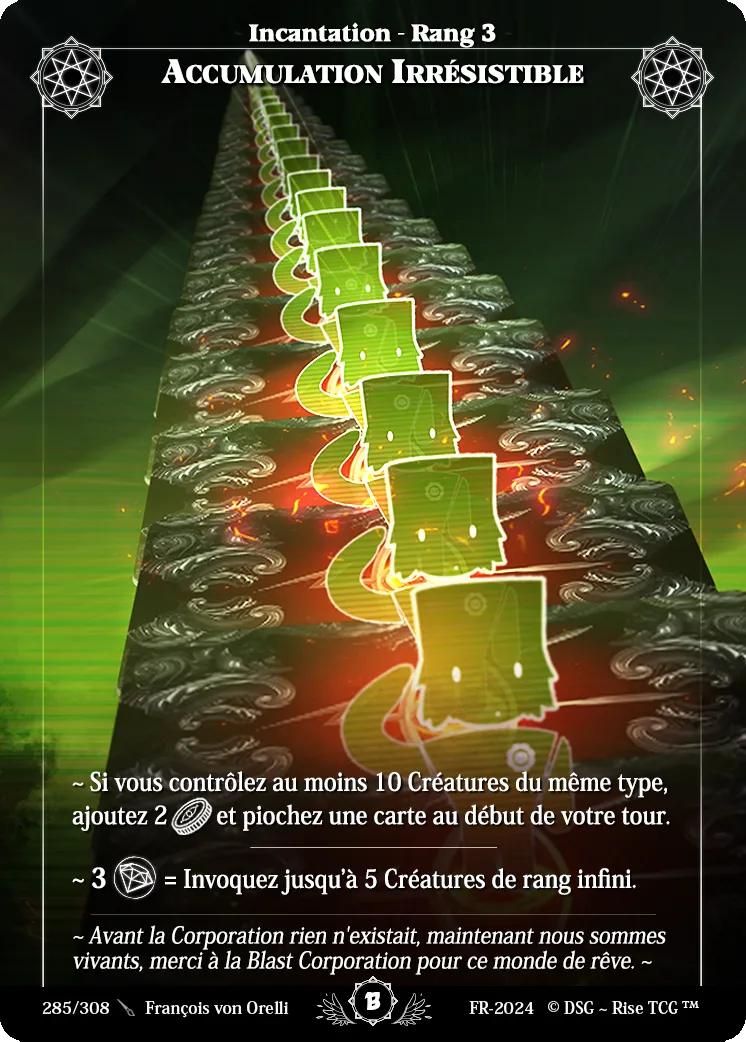 Accumulation Irrésistible — Beta — Rise TCG