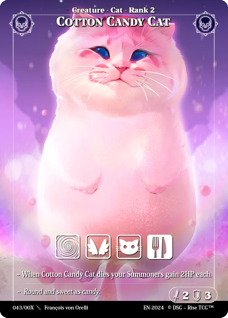 Cotton Candy Cat — Sample Candypocalypse — Rise TCG