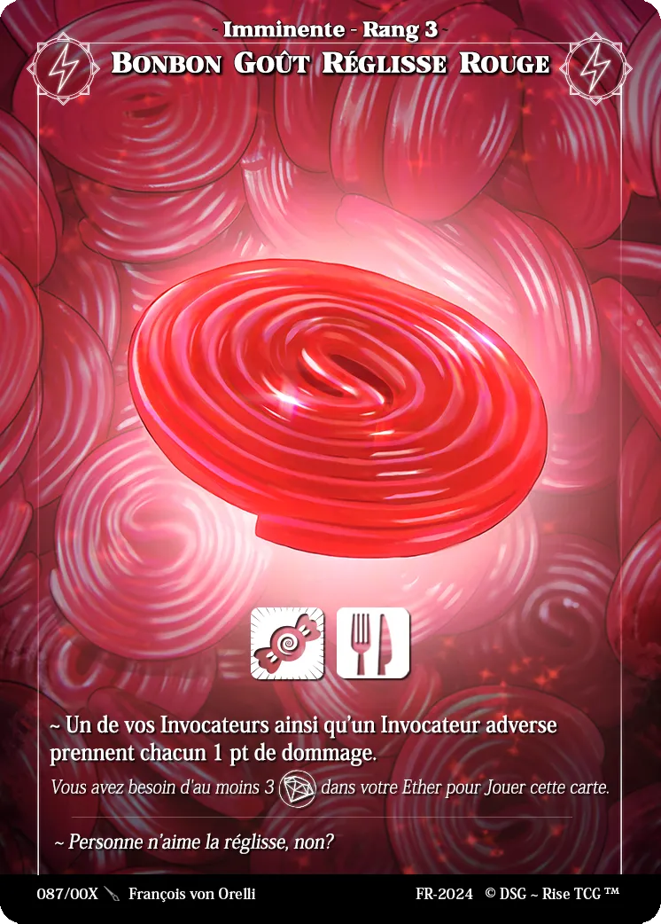 Bonbon Rouge Goût Réglisse — Sample Candypocalypse — Rise