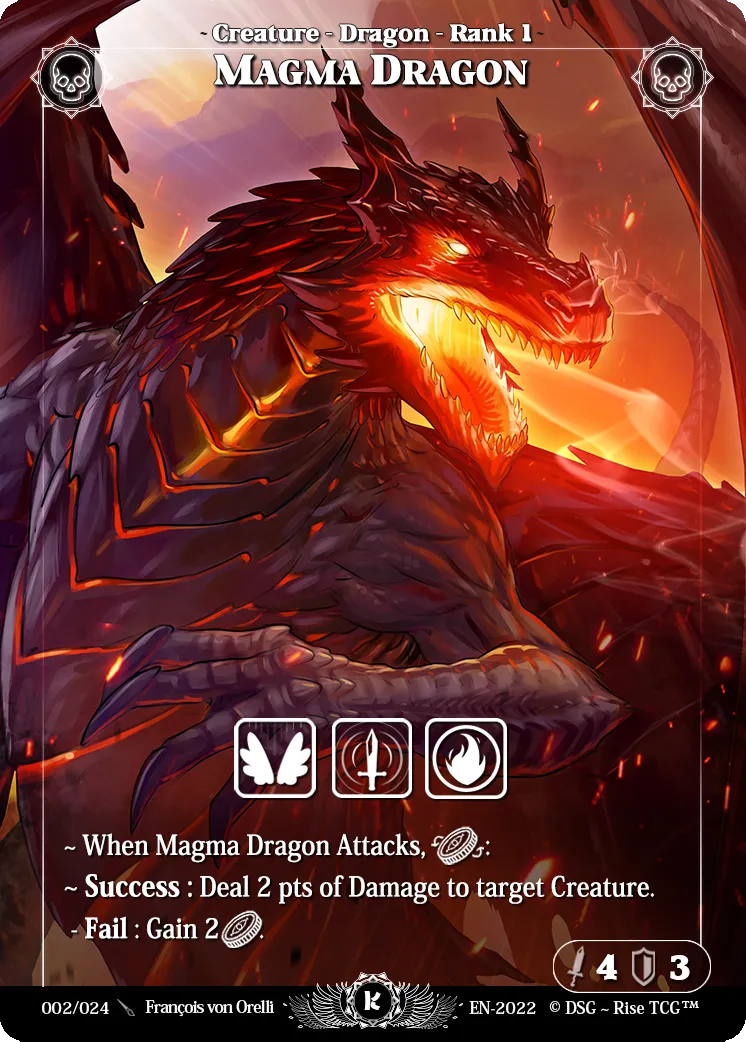 Magma Dragon — KickStarter Stretch Goal — Rise TCG