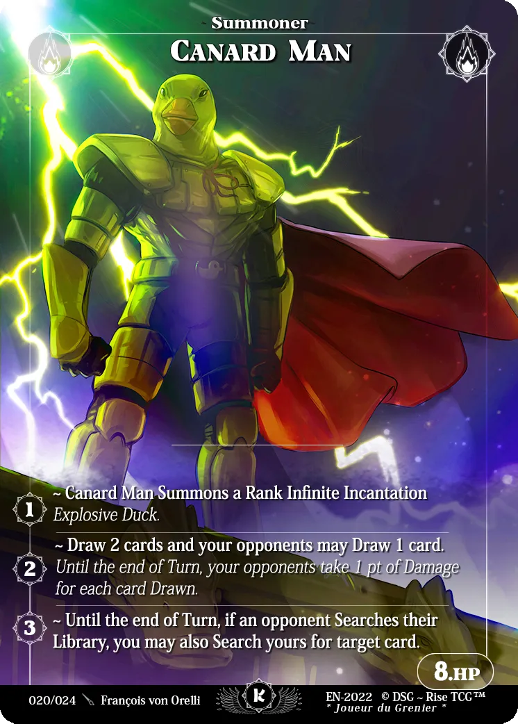 Canard Man — KickStarter Stretch Goal — Rise TCG