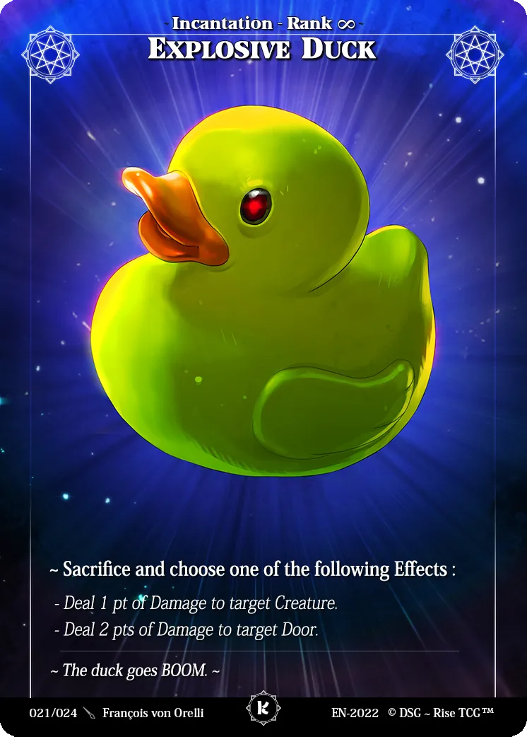 Explosive Duck — KickStarter Stretch Goal — Rise TCG