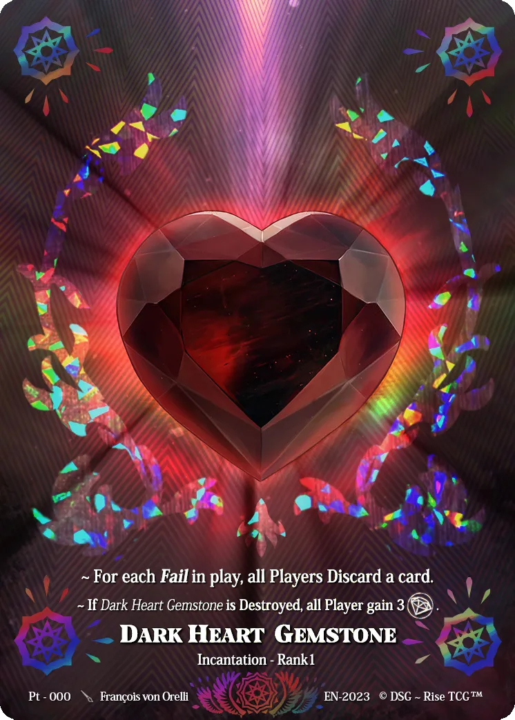 Dark Heart Gemstone — Patreon / Prestige — Rise