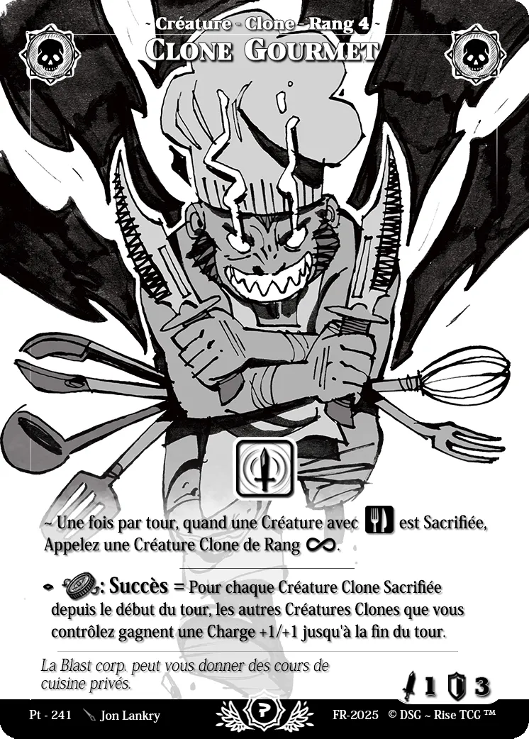 Clone Gourmet — Patreon / Prestige — Rise