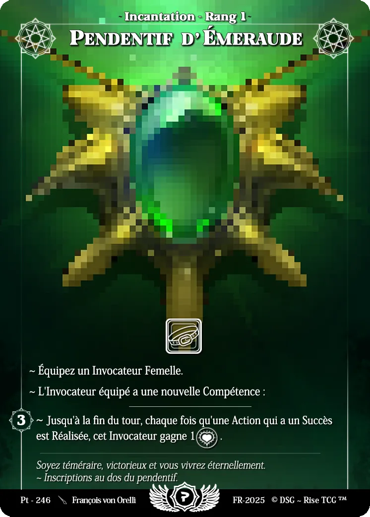 Emerald Necklace from Patreon / Prestige - Rise TCG