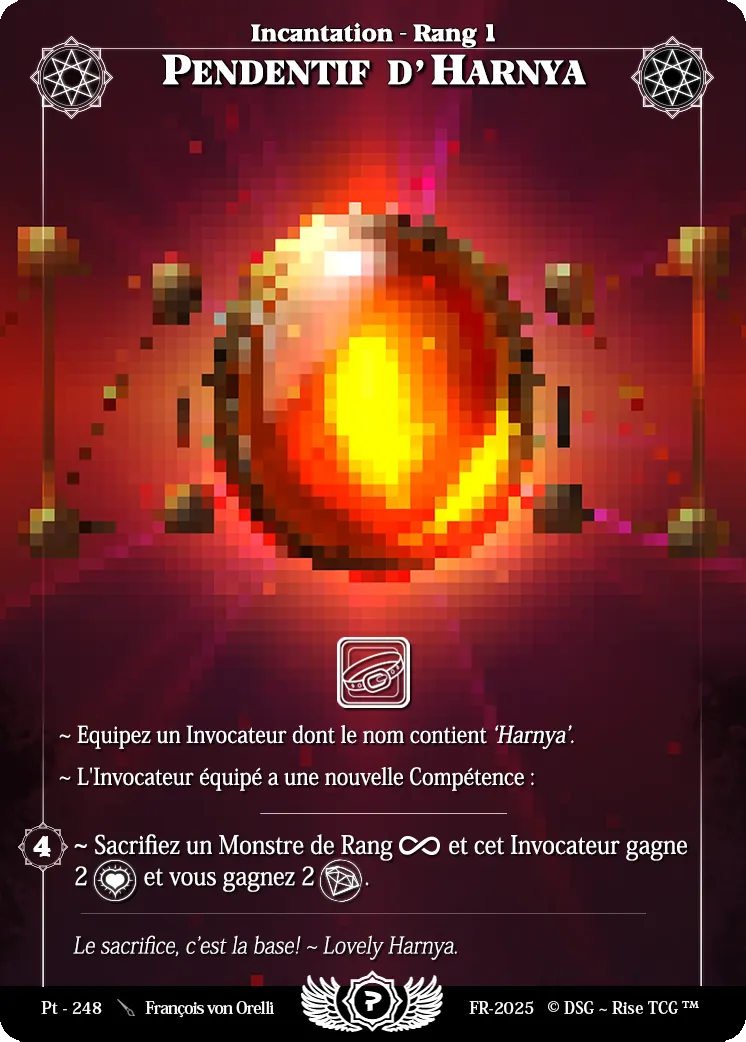 Pendentif D'Harnya — Patreon / Prestige — Rise