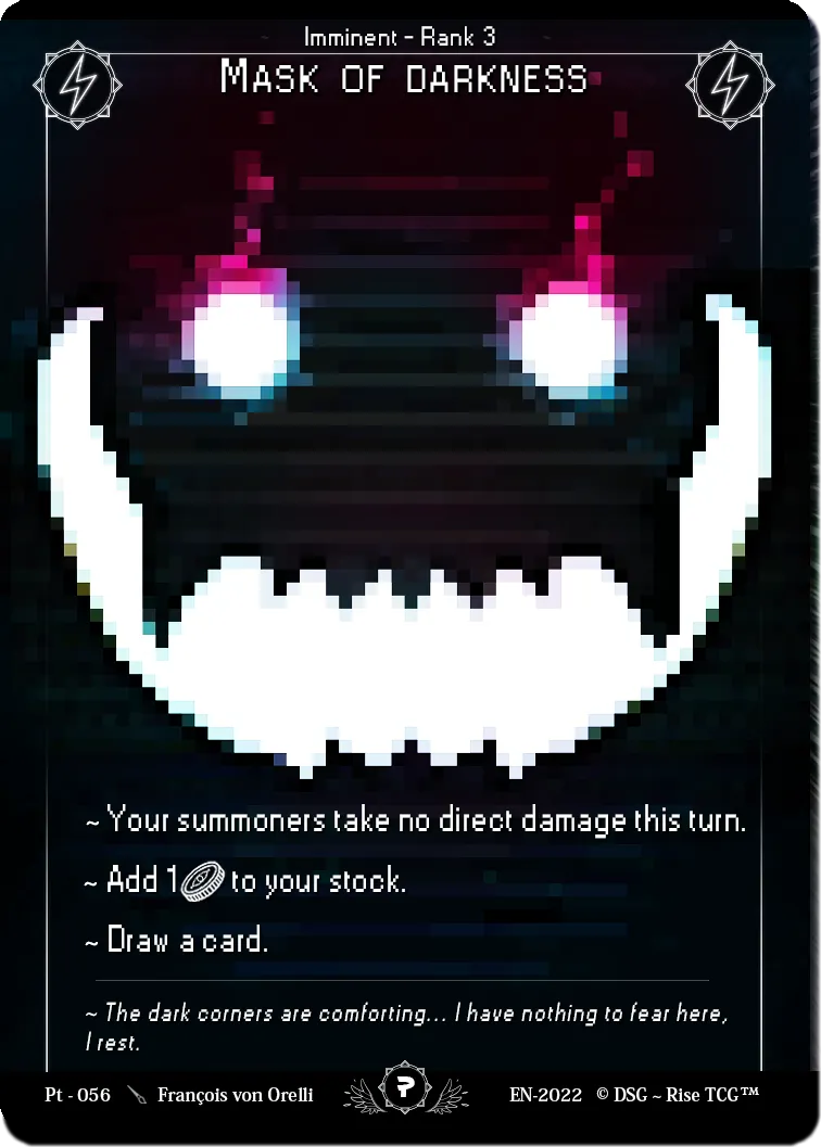 Mask Of Darkness — Patreon / Prestige — Rise
