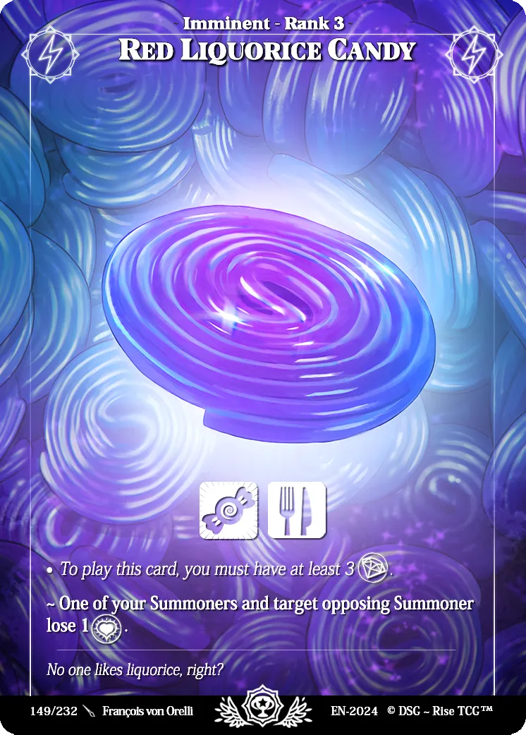 Red Liquorice Candy from Trophy-01 - Rise TCG
