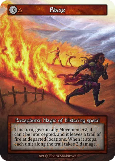 Blaze — Alpha — Sorcery: Contested Realm