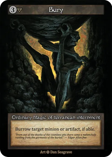 Bury — Alpha — Sorcery: Contested Realm