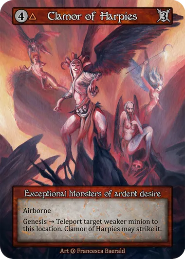 Clamor of Harpies — Alpha — Sorcery: Contested Realms
