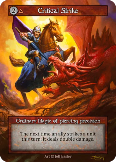 Critical Strike — Alpha — Sorcery: Contested Realms
