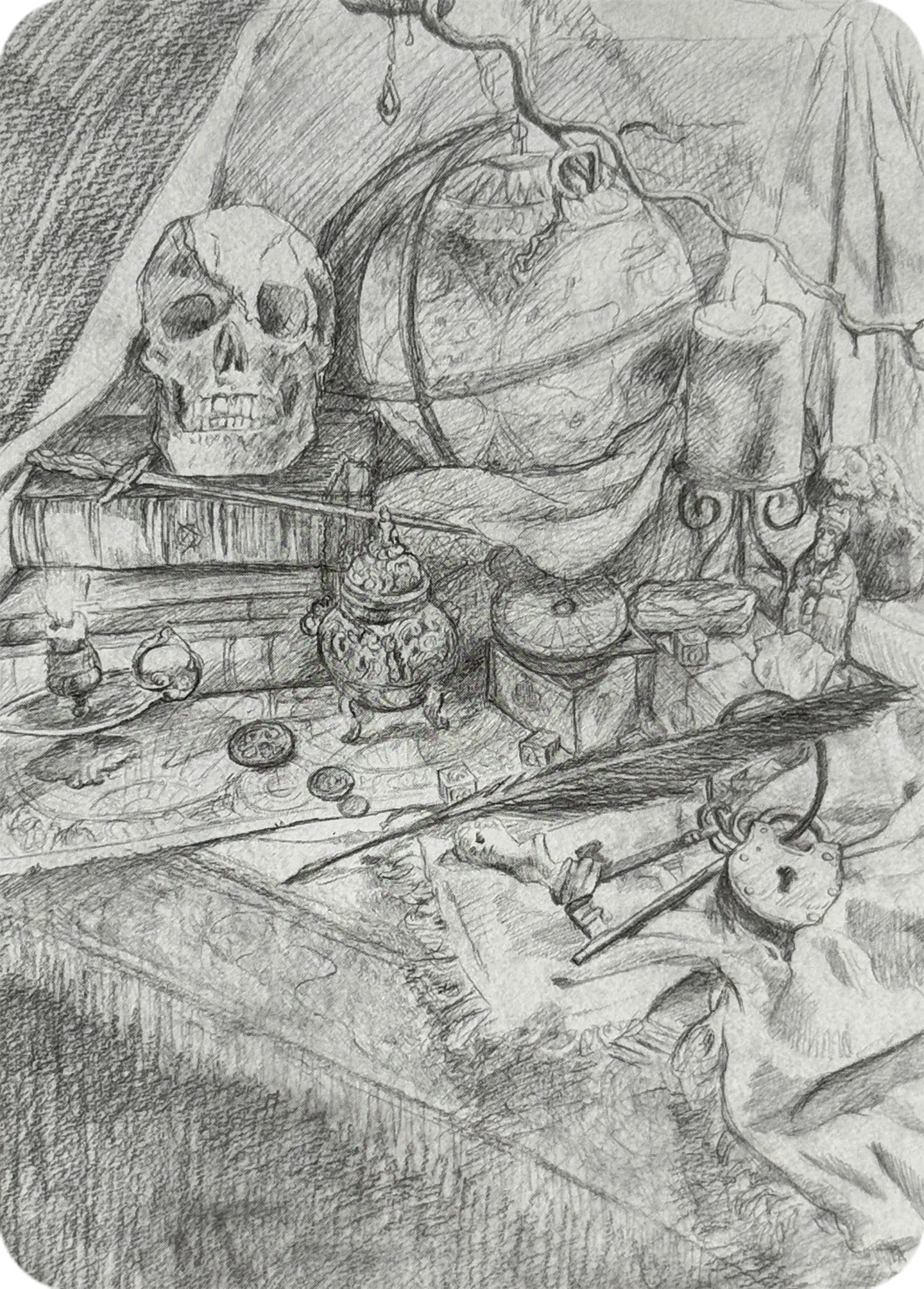 Erik's Curiosa Sketch — Alpha - Curios — Sorcery: Contested Realm