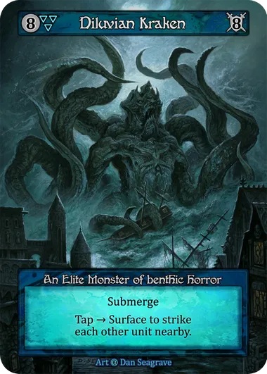 Diluvian Kraken — Alpha — Sorcery: Contested Realms