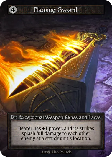 Flaming Sword — Alpha — Sorcery: Contested Realms