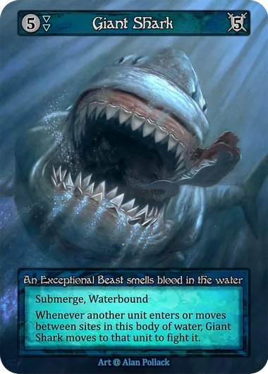 Giant Shark — Alpha — Sorcery: Contested Realm