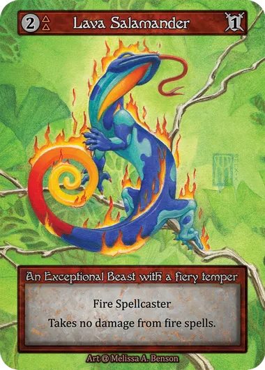 Lava Salamander — Alpha — Sorcery: Contested Realms