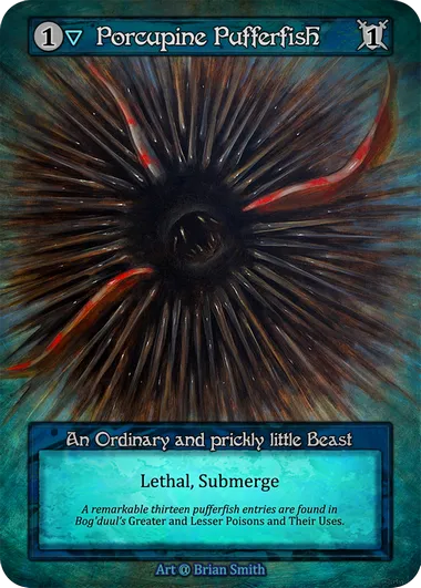 Porcupine Pufferfish — Alpha — Sorcery: Contested Realms