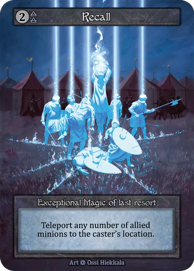 Recall — Alpha — Sorcery: Contested Realms