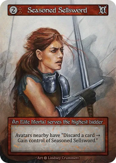Seasoned Sellsword — Alpha — Sorcery: Contested Realms